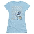 thumbnail image 1 of The Regular Show Oooooh S/S Junior Women's T-Shirt Sheer Light Blue, 1 of 2