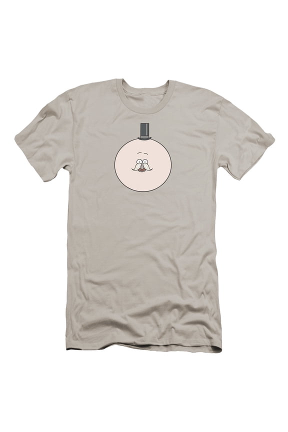 The Regular Show Pops HBO S/S Adult 30/1 T-Shirt Silver