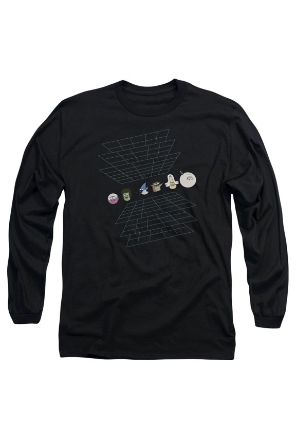 The Regular Show Regular Grid Officially Licensed Adult Long Sleeves T-Shirt XL