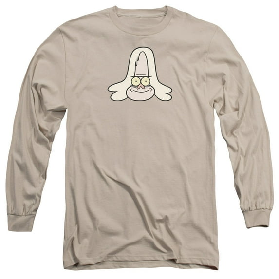 The Regular Show Skips Long Sleeve Adult 18/1 T-Shirt Sand