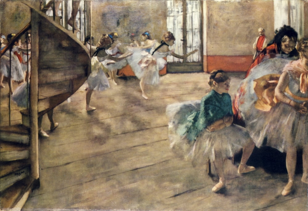 The Rehearsal c1877 Canvas Art - Edgar Degas (18 x 24)