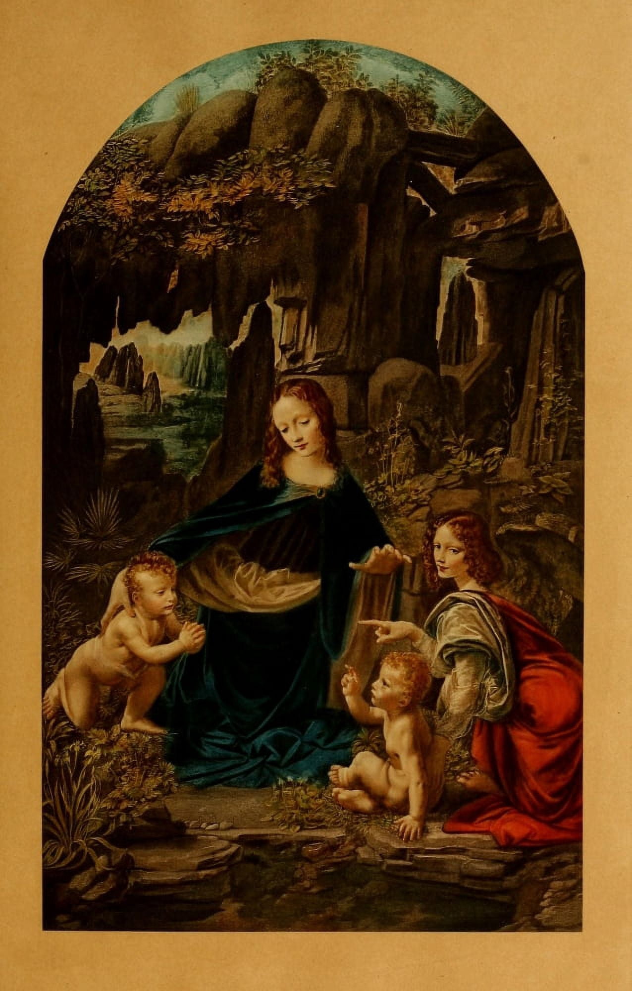 The Renaissance The Virgin of the Rocks Canvas Art - Leonardo Da Vinci (18 x 24)