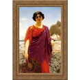 thumbnail image 1 of The Rendezvous 18x24 Gold Ornate Wood Framed Canvas Art by Godward, John William, 1 of 2