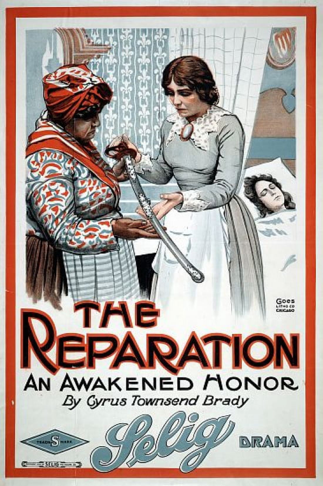 The Reparation Selig Movie Canvas Art -  (18 x 24)