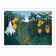 thumbnail image 1 of The Repast of the Lion - Vintage Painting by Henri Rousseau c.1907 - Bamboo Fine Art 290gsm Paper Print (Unframed) 24x32in, 1 of 4
