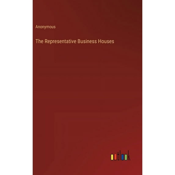The Representative Business Houses, (Hardcover)