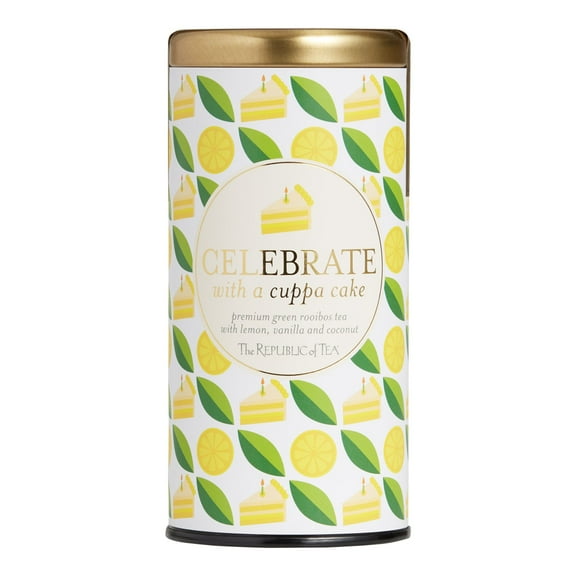 The Republic Of Tea Celebrate With A Cuppa Cake Tea 2 oz. Pack of 2