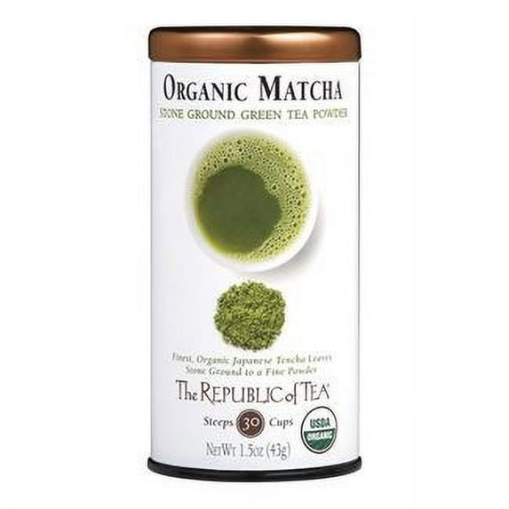 The Republic Of Tea U-Matcha Natural Tea, 1.5 Ounces / 20+ Cups, Matcha Tea Powder