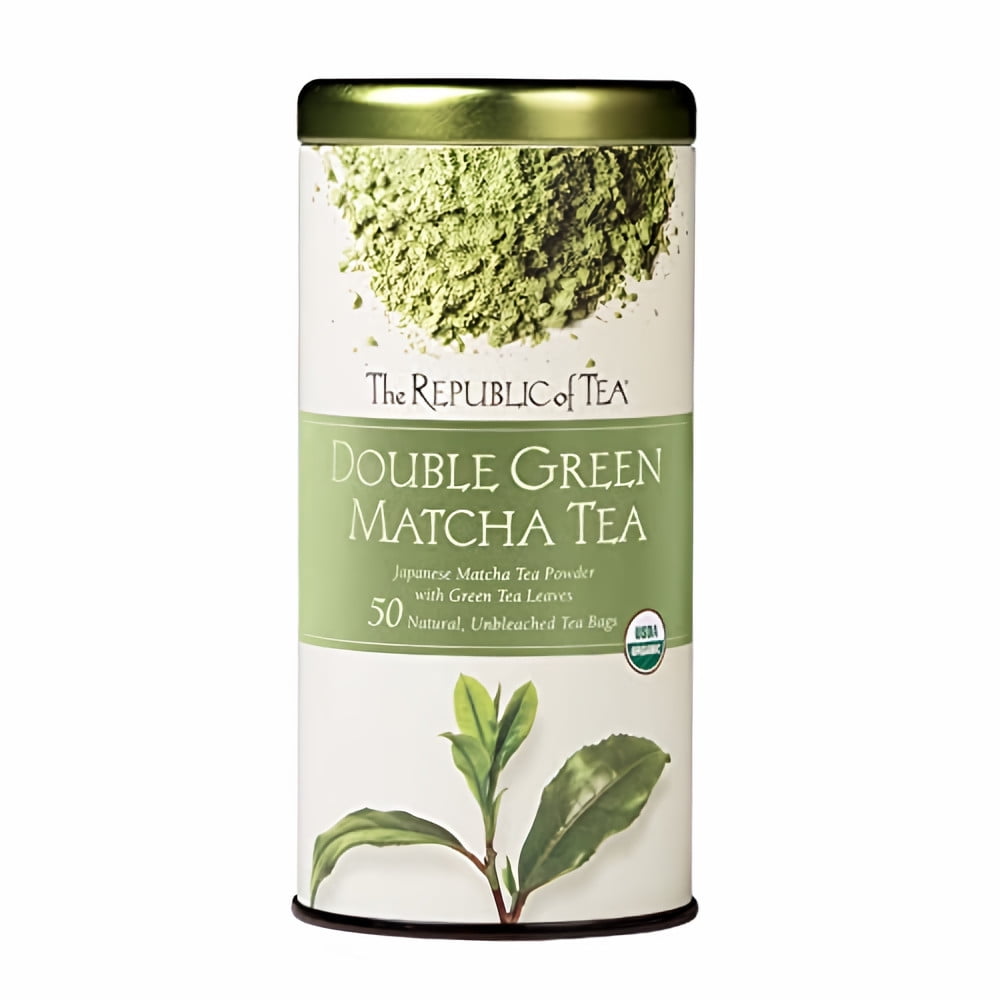 The Republic of Tea Double Green Matcha Tea (Pack of 32)