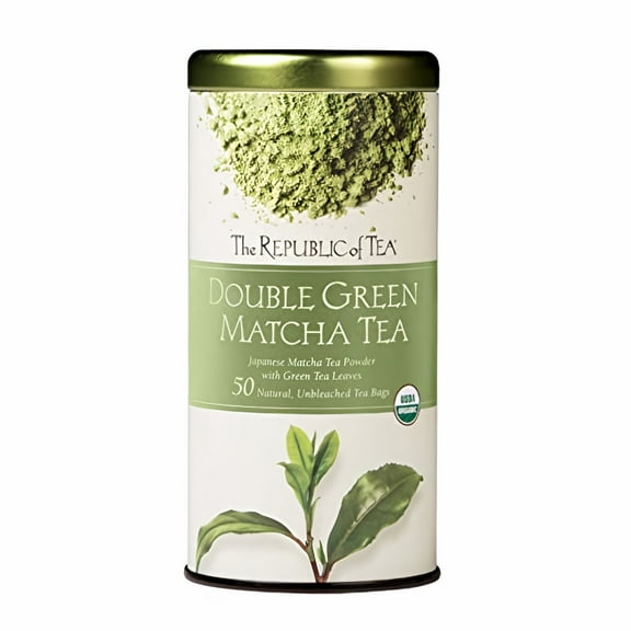 The Republic of Tea Double Green Matcha Tea (Pack of 3)