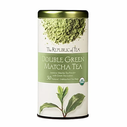 The Republic of Tea Double Green Matcha Tea (Pack of 5)