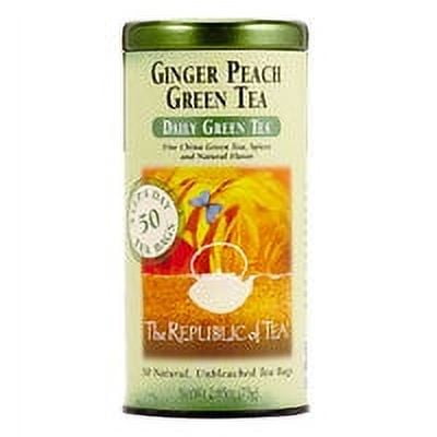 Ginger Peach Green Tea Bags, 50 Count Tin