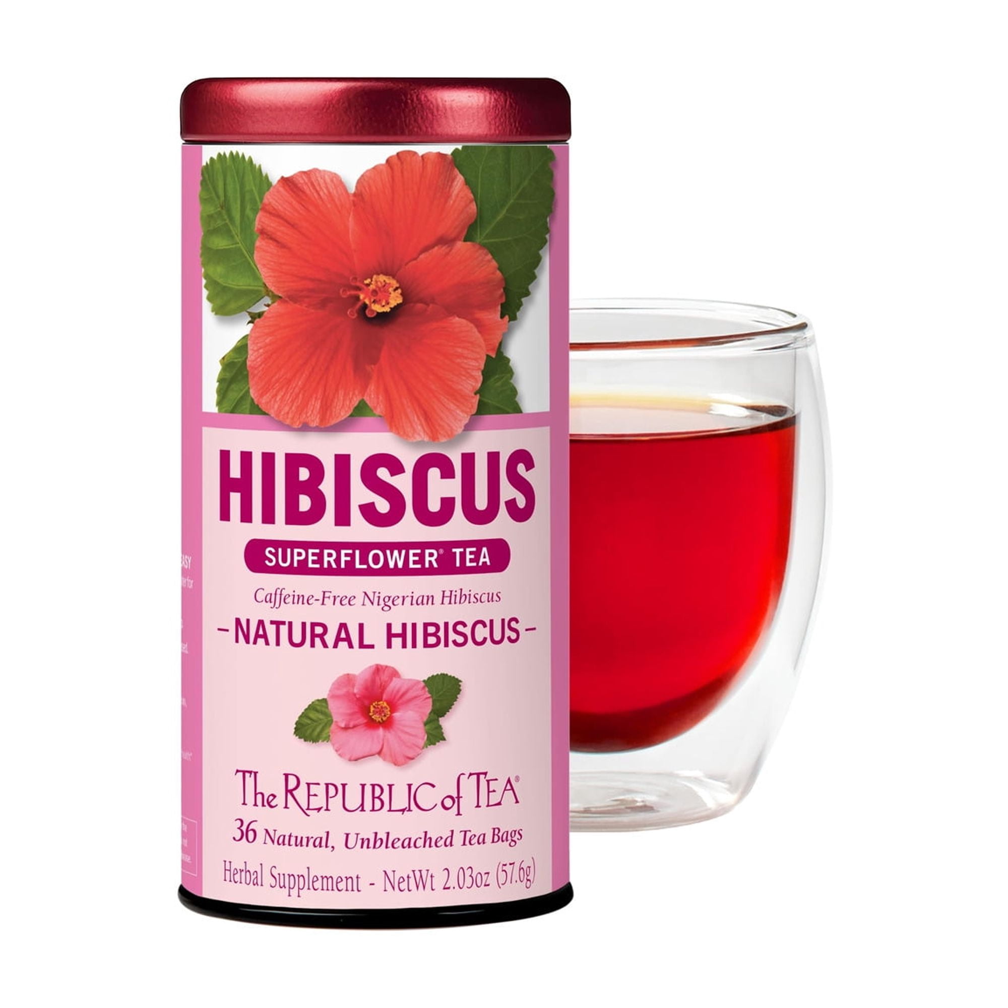 The Republic of Tea Natural Hibiscus Tea (Pack of 2)