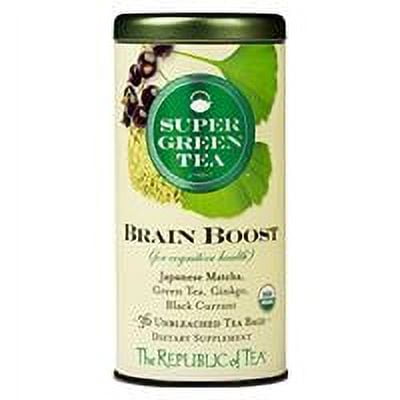 The Republic of Tea, Organic Brain Boost Green Tea, Tea Bags, 36 ct