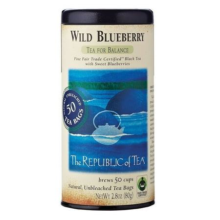 The Republic of Tea Tea for Balance Wild Blueberry Black Tea (50 Count)