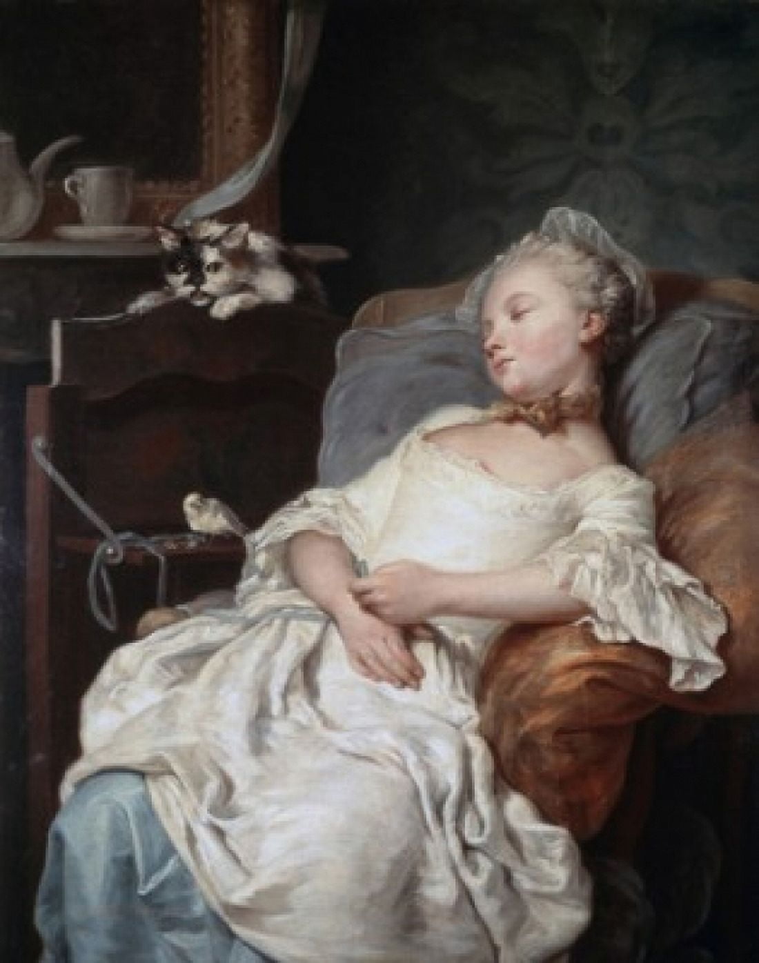 The Rest Le Repos Jean Francois Colson (1733-1803 French) Musee des Beaux-Arts Dijon France Canvas Art - Jean Francois Colson (18 x 24)