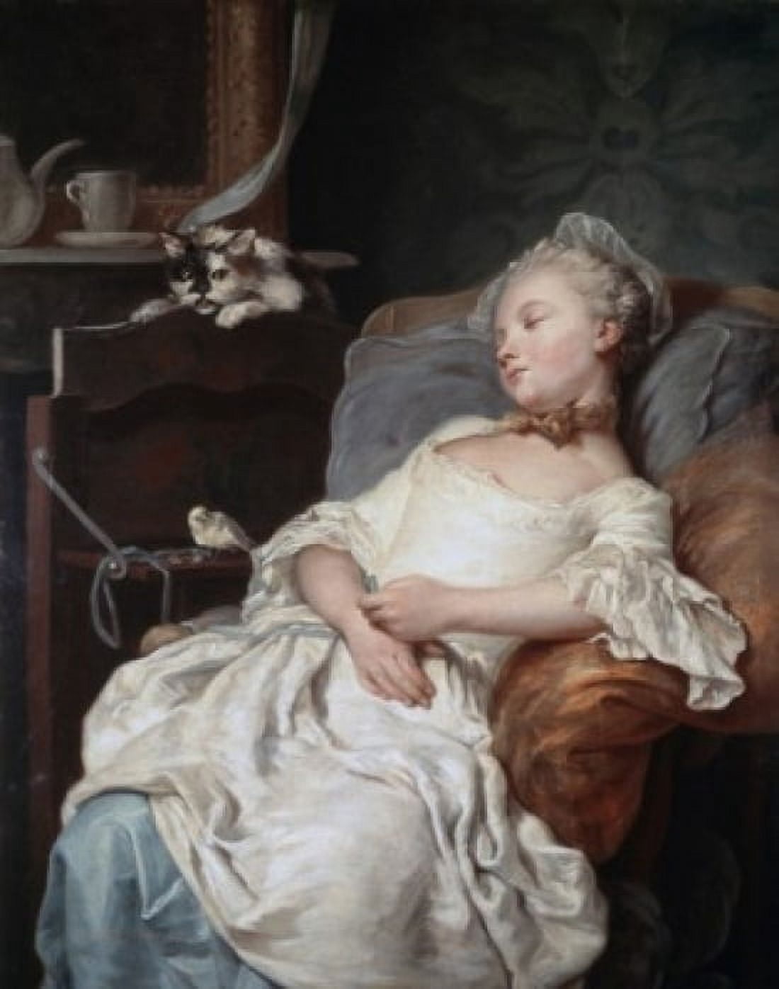 The Rest Le Repos Jean Francois Colson (1733-1803 French) Musee des Beaux-Arts Dijon France Canvas Art - Jean Francois Colson (24 x 36)