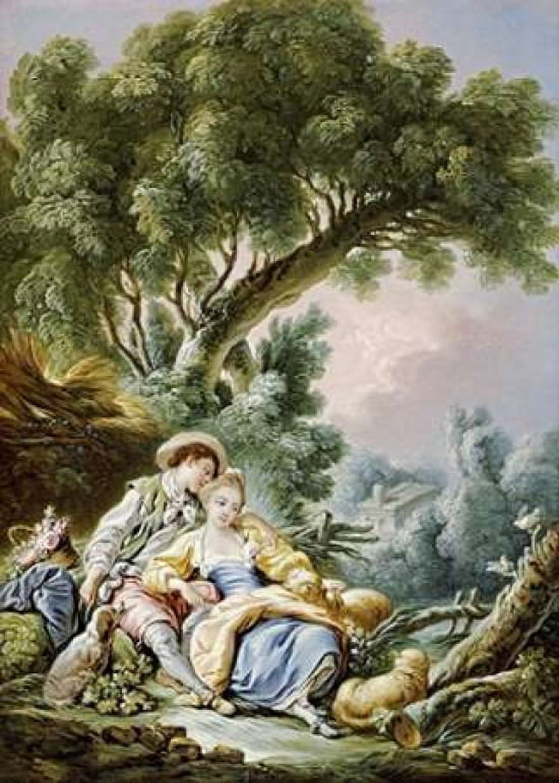 The Rest Pensent-Ils a Ce Mouton Canvas Art - Francois Boucher (20 x 28)