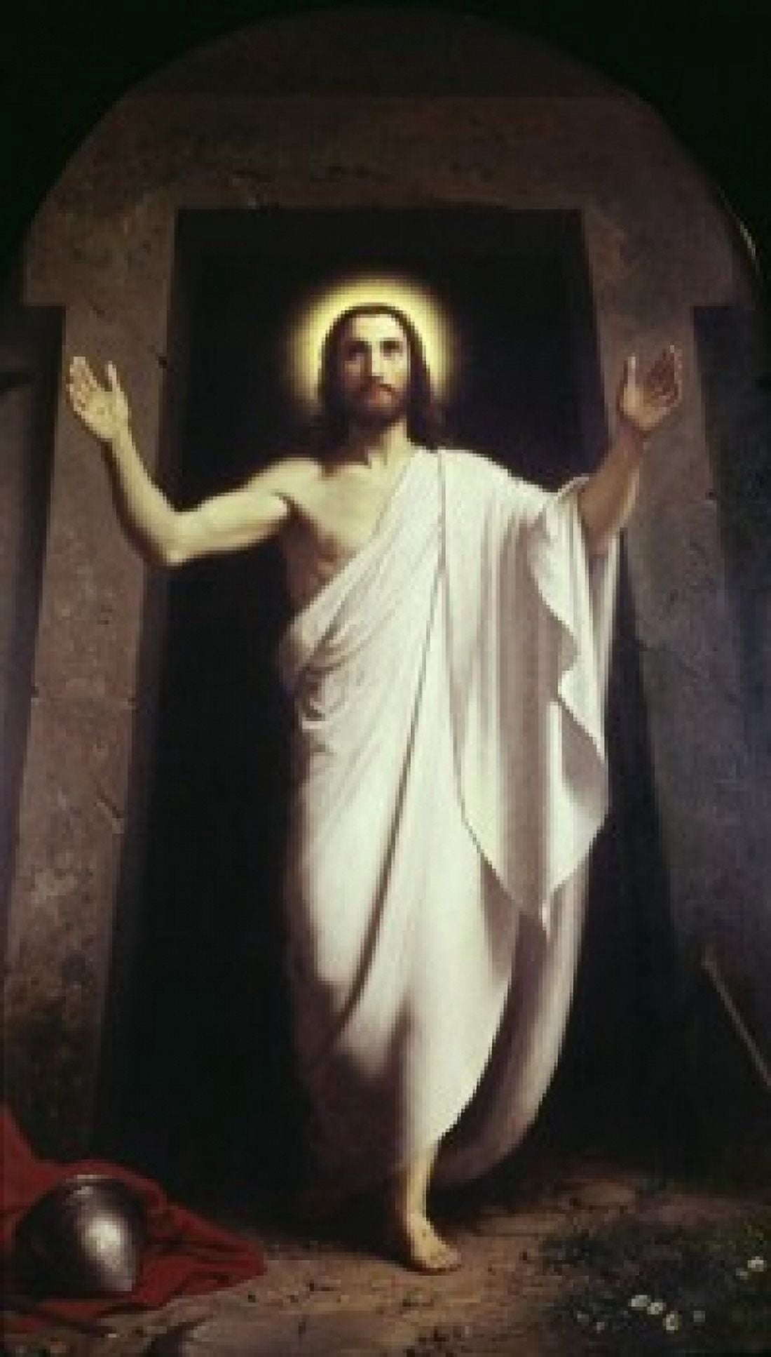 The Resurrection Anton Laurids Johannes Dorph (1831-1914 Danish) Canvas Art - Anton Laurids Johannes Dorph (24 x 36)