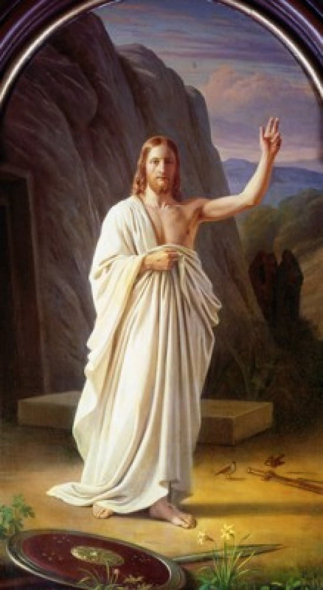 The Resurrection Carl Christian C Hansen (1804-1880 Danish) Canvas Art - Carl Christian C Hansen (18 x 24)