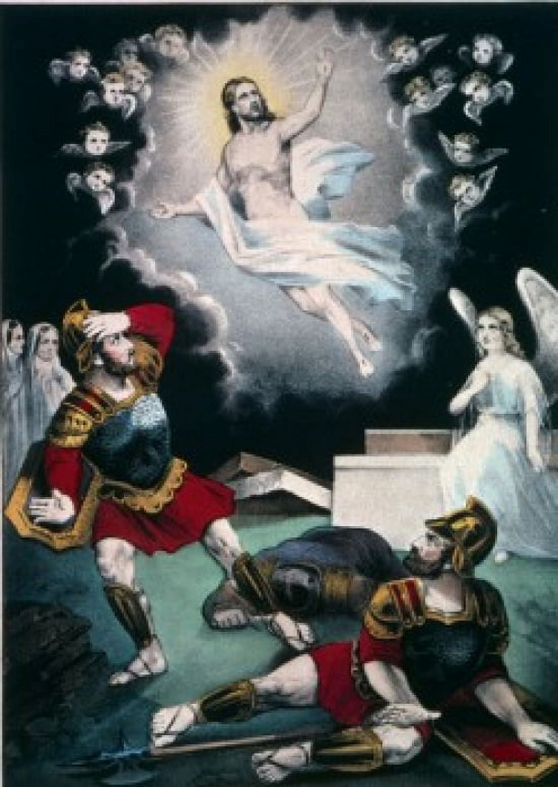 The Resurrection Currier and Ives color lithograph 1857-1907 USA Washington DC Library of Congress Canvas Art - Currier and Ives (18 x 24)