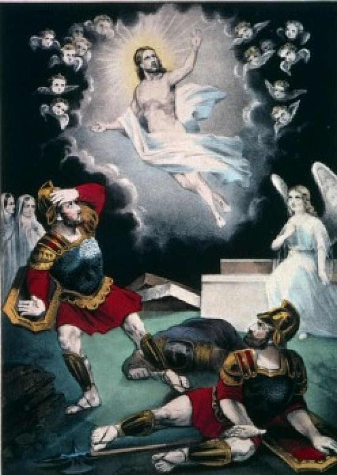 The Resurrection Currier and Ives color lithograph 1857-1907 USA Washington DC Library of Congress Canvas Art - Currier and Ives (24 x 36)