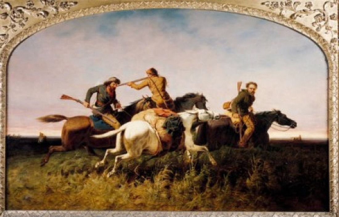 The Retreat by William Tylee Ranney (1813-1857) Canvas Art - William Tylee Ranney (18 x 24)