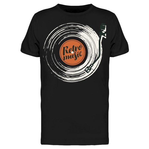 The Retro Music T-Shirt Men -Image by Shutterstock Men T-Shirt, Male x-Large
