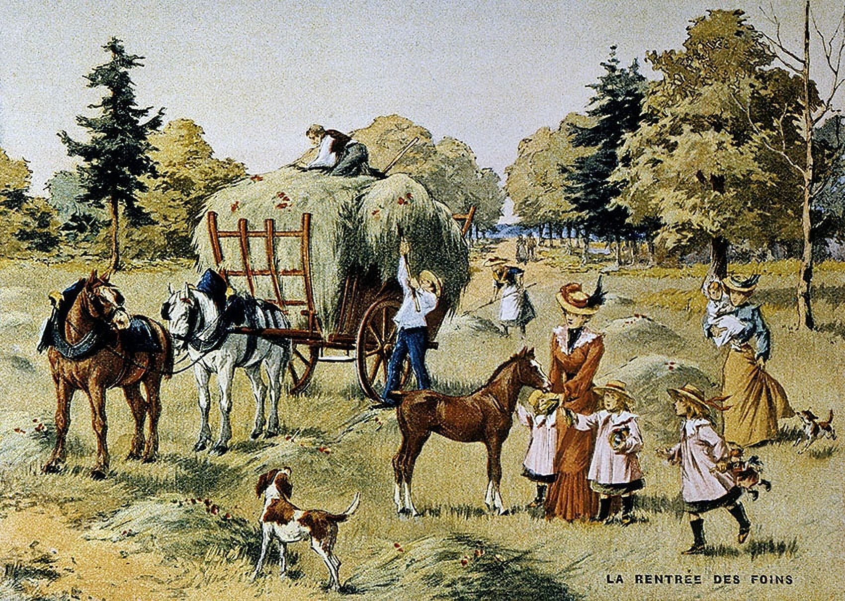 The Return Of The Hay Canvas Art - (24 x 18)