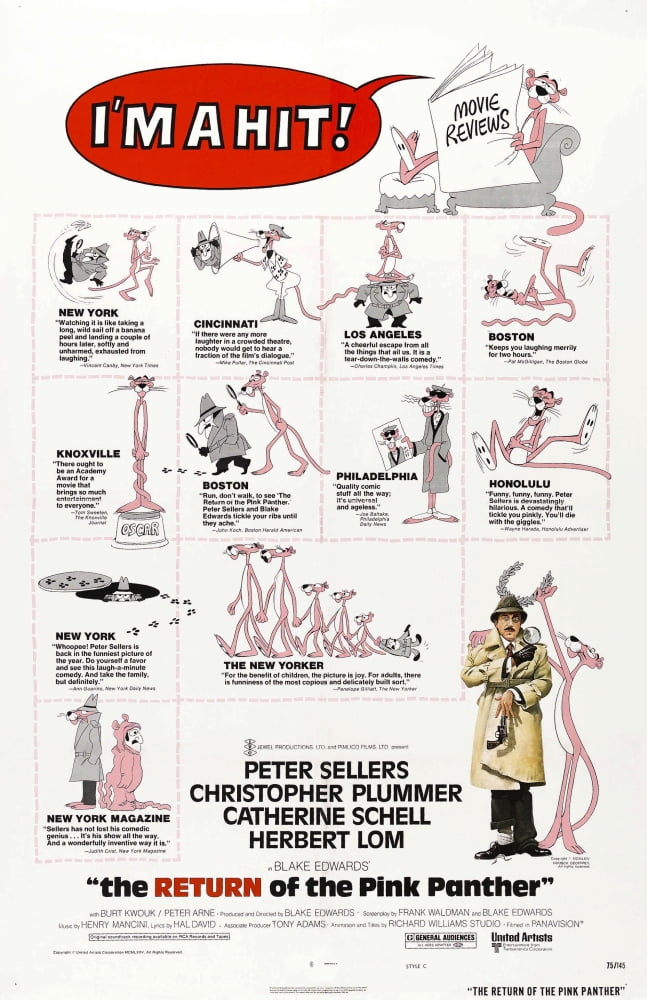 The Return Of The Pink Panther U Canvas Art - (24 x 36)