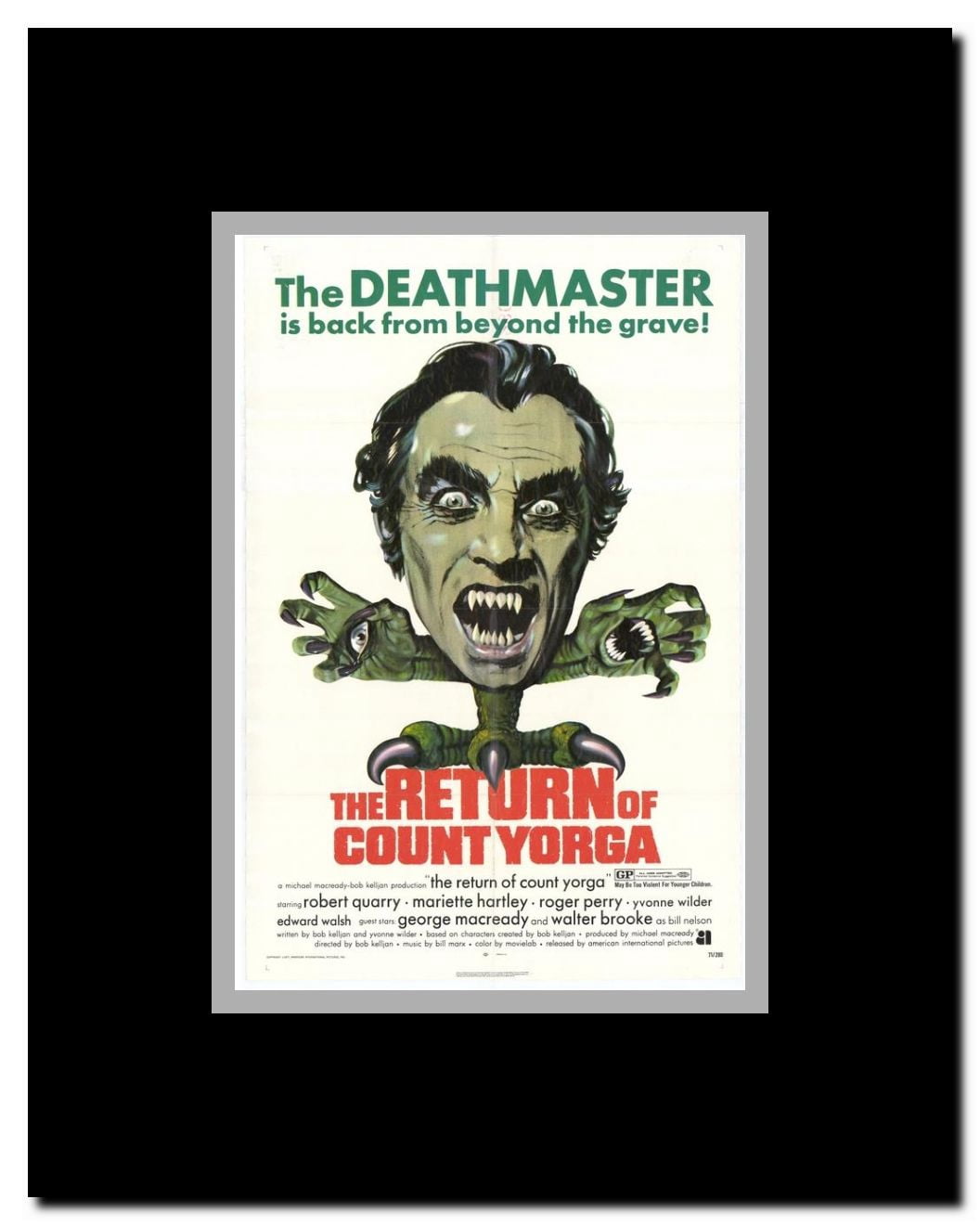 The Return of Count Yorga Framed Movie Poster