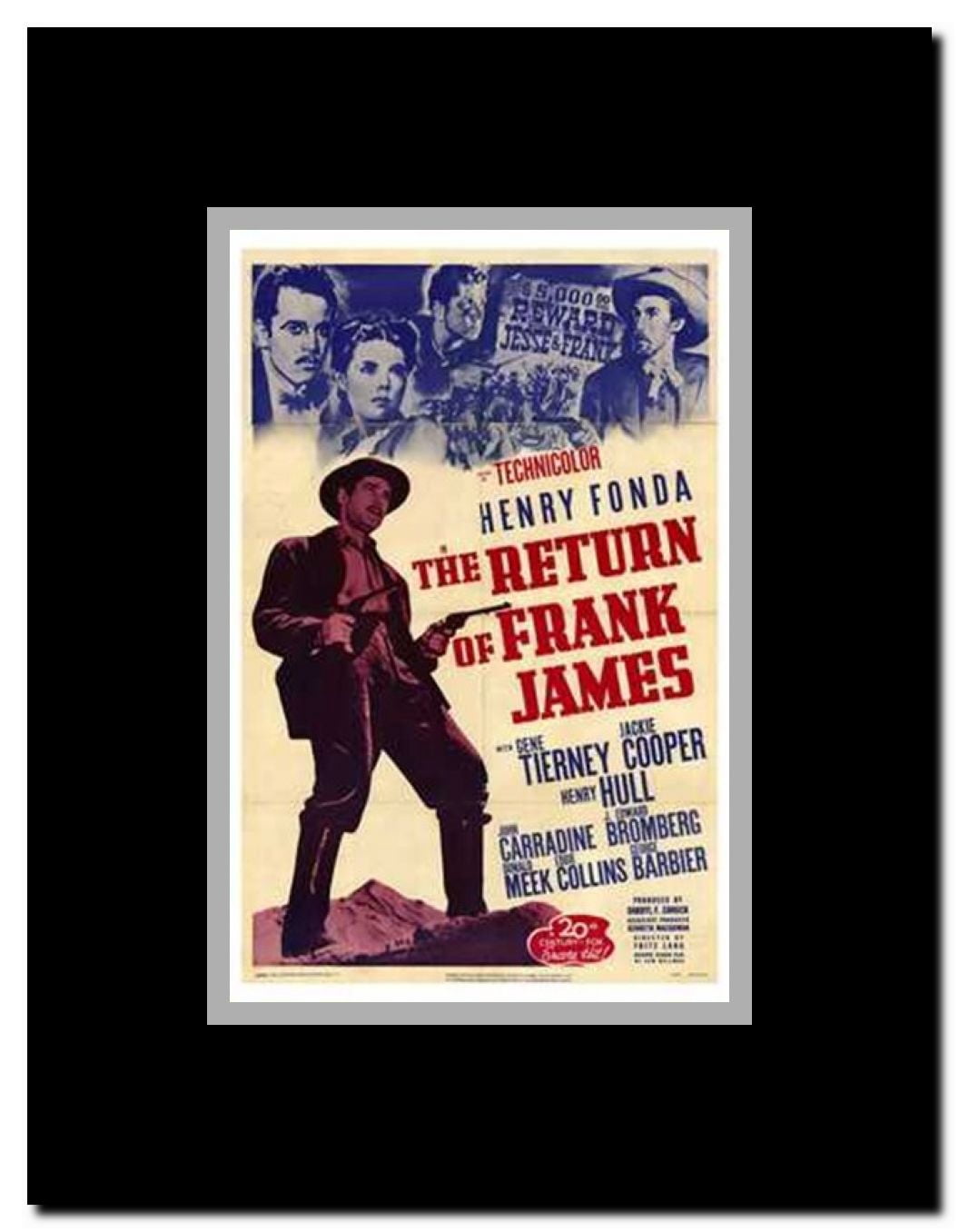 The Return of Frank James Framed Movie Poster