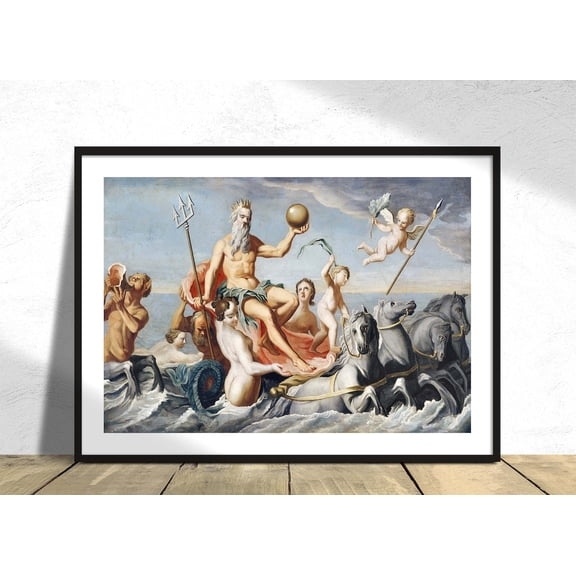 The Return of Neptune John Singleton Copley Fine Art, UNFRAMED Size 16x16