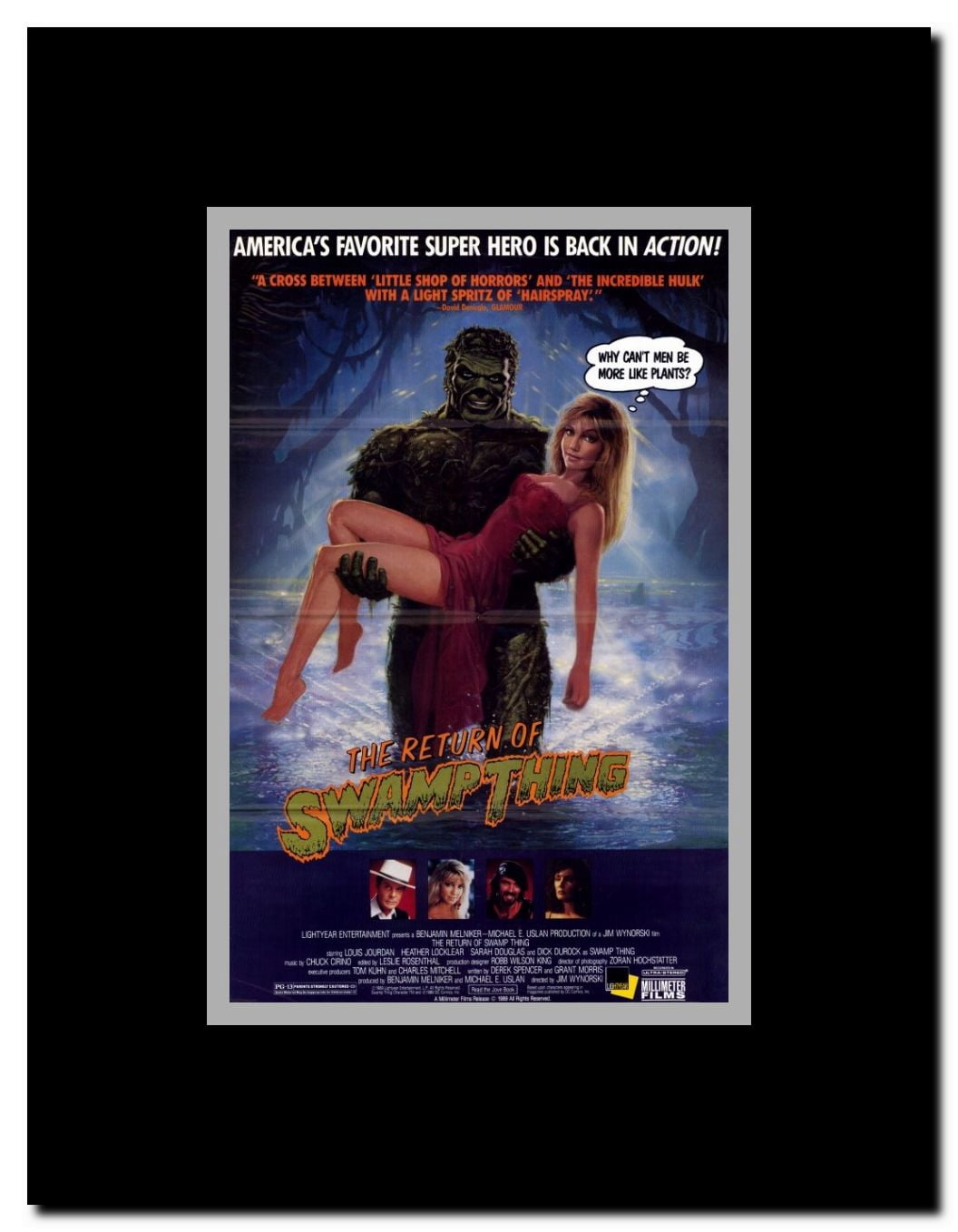 The Return of Swamp Thing Framed Movie Poster
