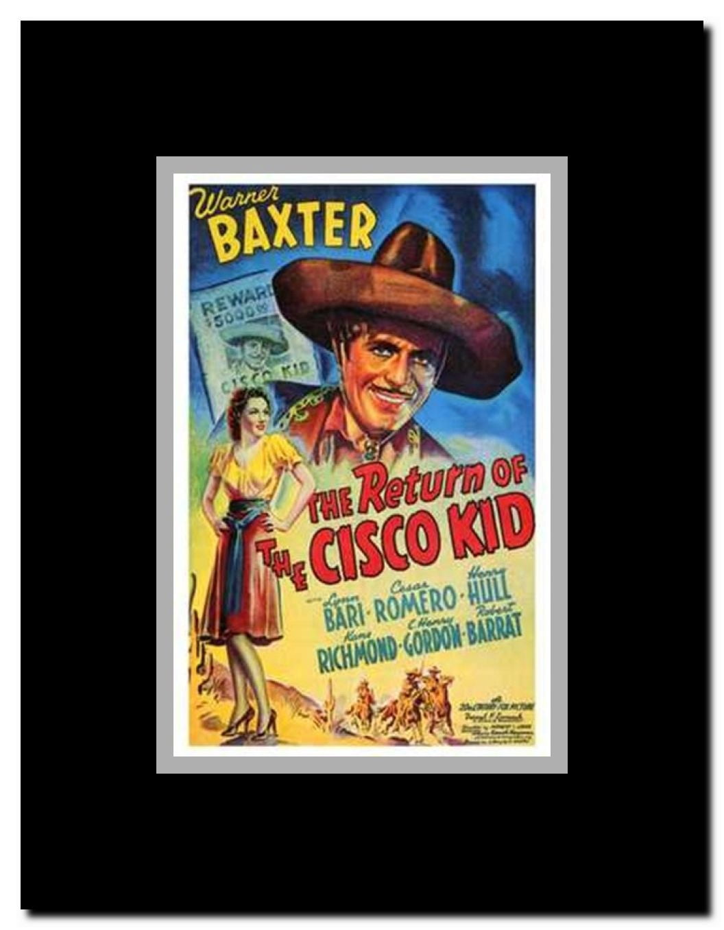 The Return of the Cisco Kid Framed Movie Poster