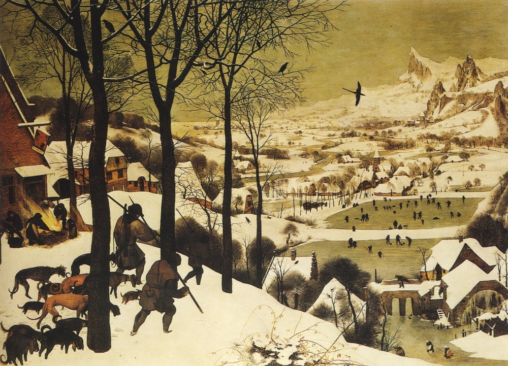 The Return of the Hunters 1565 Canvas Art - Pieter Bruegel (18 x 24)