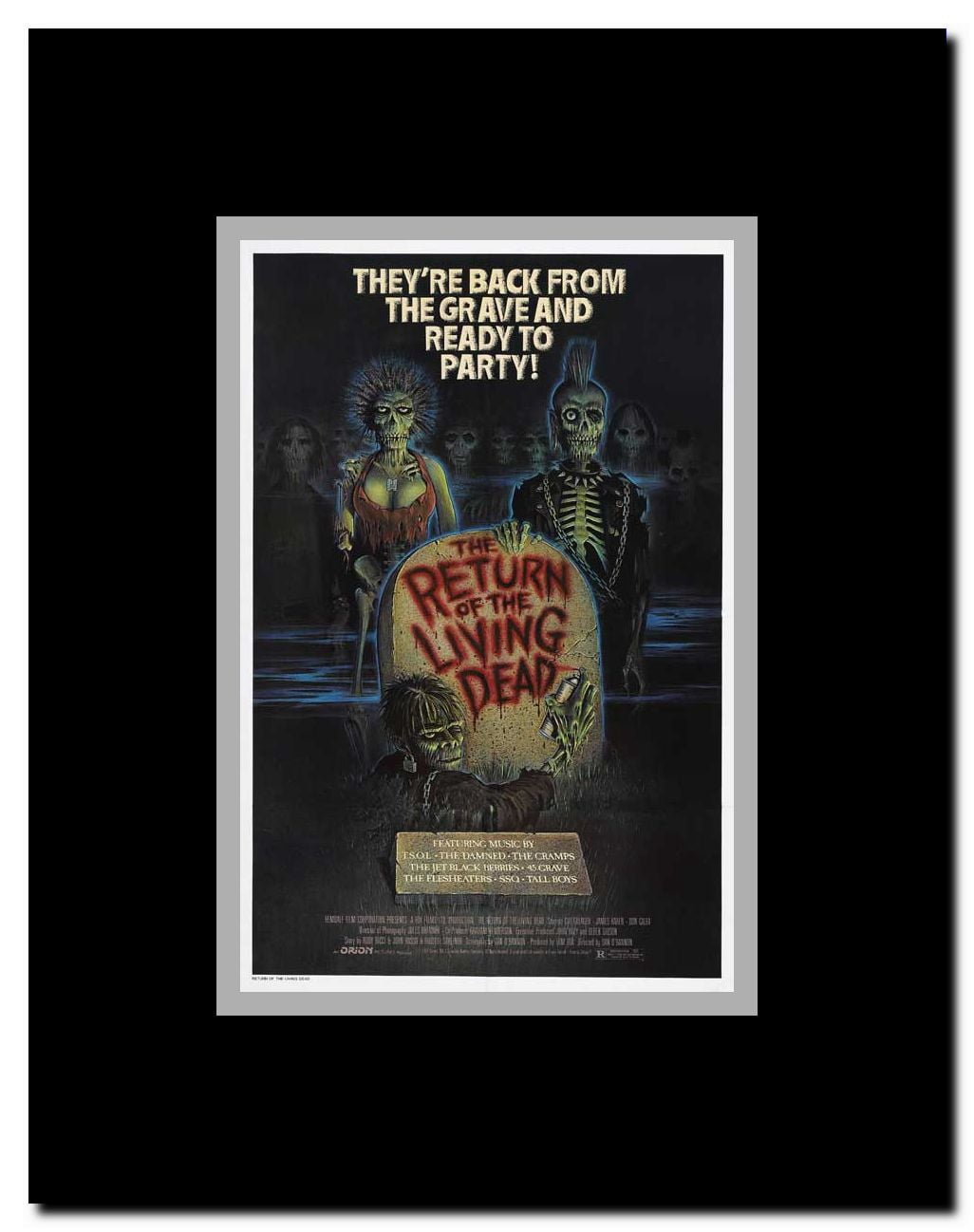 The Return of the Living Dead Framed Movie Poster
