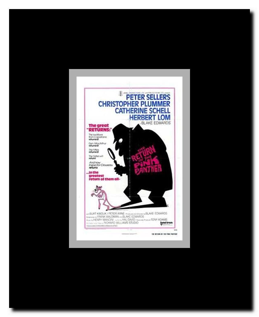 The Return of the Pink Panther Framed Movie Poster
