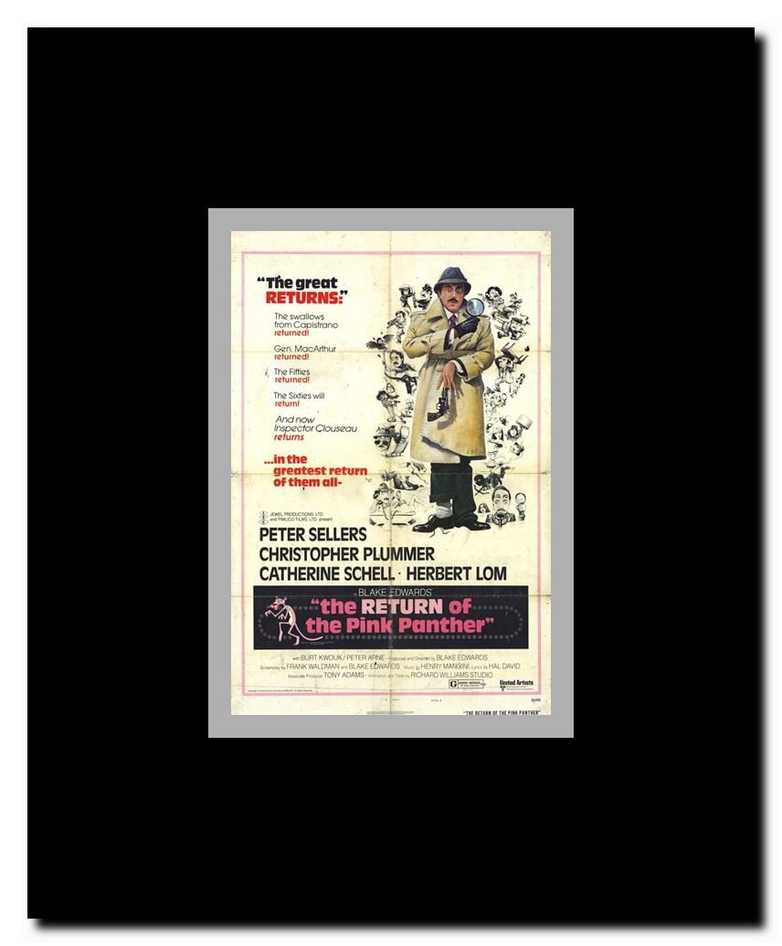 The Return of the Pink Panther Framed Movie Poster