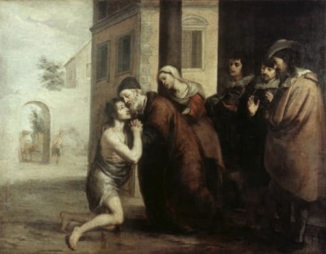 The Return of the Prodigal Son Bartolome Esteban Murillo (1617-1682Spanish) Canvas Art - Bartolome Esteban Murillo (18 x 24)