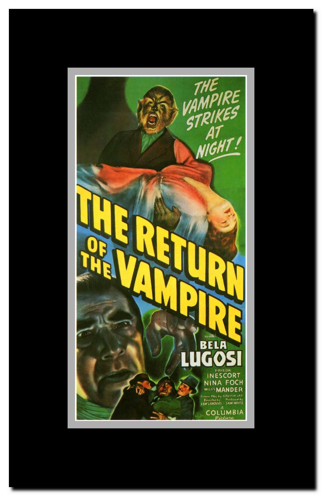 The Return of the Vampire Framed Movie Poster