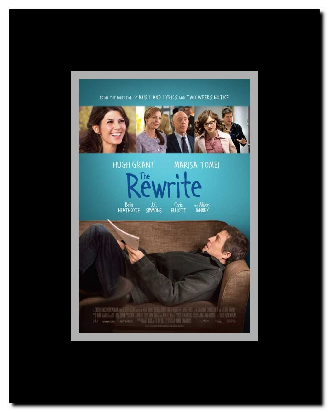 The Rewrite Framed Movie Poster