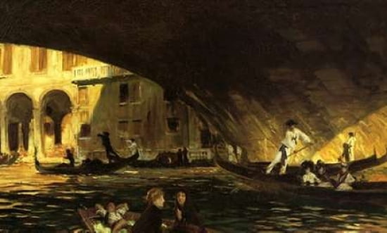 The Rialto Venice 1911 Canvas Art - John Singer Sargent (24 x 36)