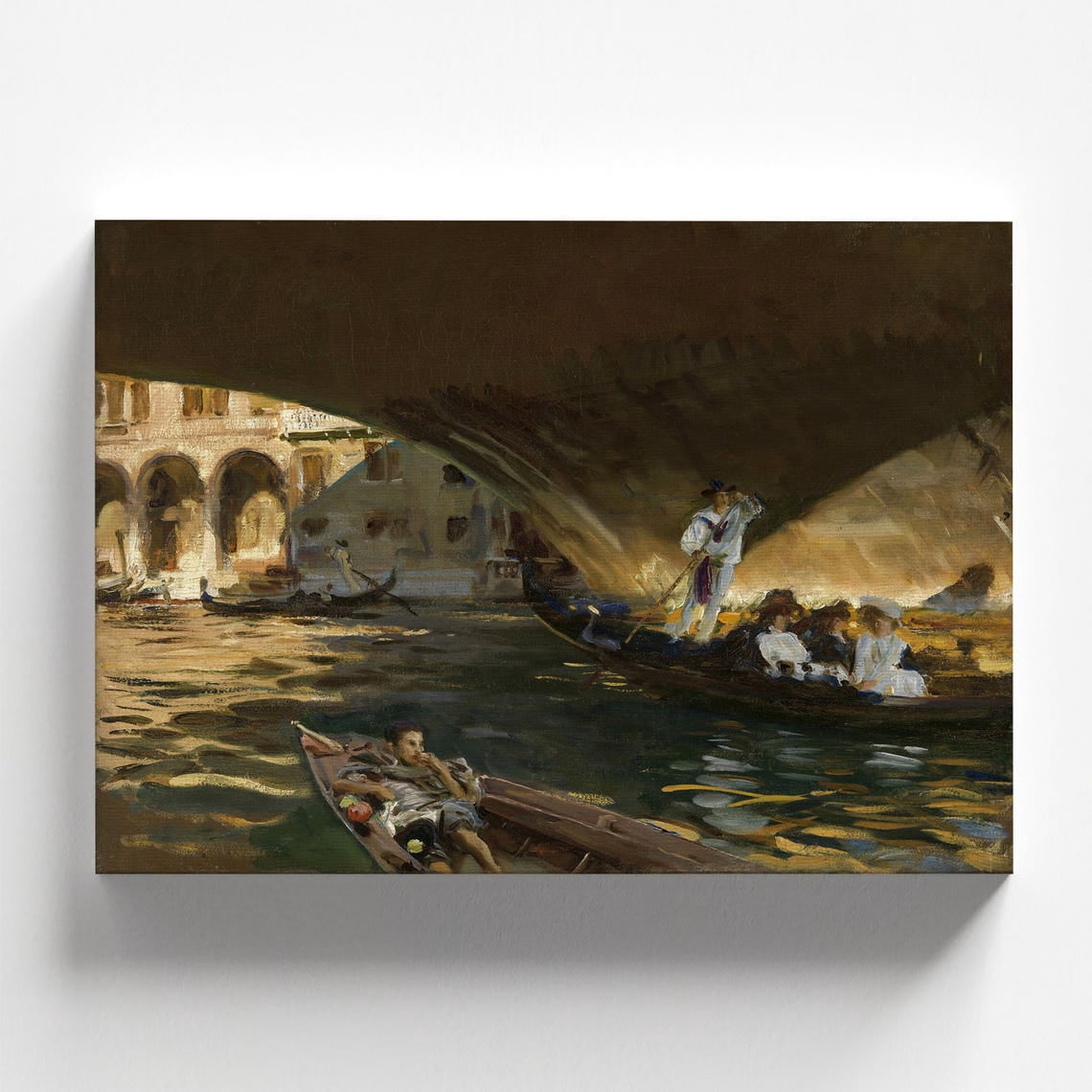 The Rialto by John Singer Sargent Poster Vintage Venice Canal ...