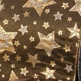 thumbnail image 1 of Amber and Gold Star Print Wired Craft Ribbon 5" x 20 Yards, 1 of 2