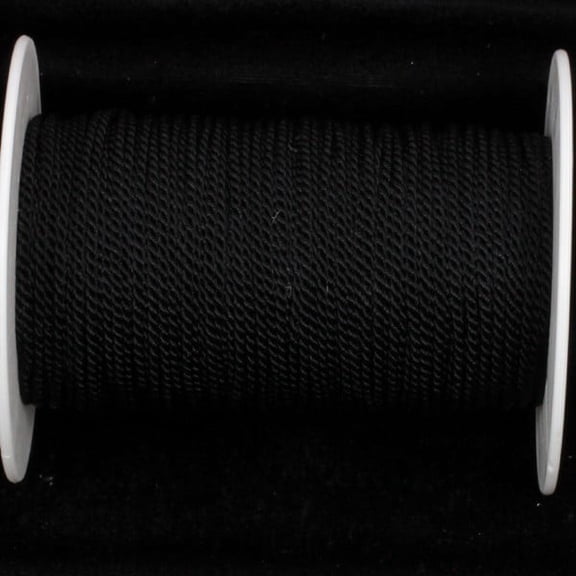 The Ribbon People Black Braided Cording Craft Ribbon 0.1" x 220 Yards