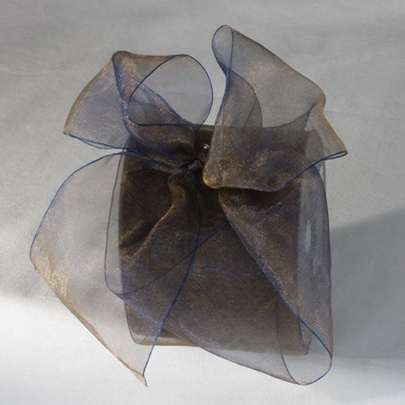 Black Crystal Organdy Craft Ribbon 3" x 55 Yards