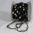 thumbnail image 1 of Black Organdy Contemporary Craft Ribbon with Pearls 9.5" mm x 27 Yards, 1 of 2