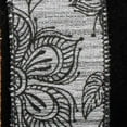 thumbnail image 1 of The Ribbon People Black Vintage Garden Floral Wired Craft Ribbon 1.5" x 40 Yards, 1 of 2
