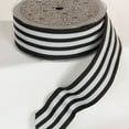 thumbnail image 1 of The Ribbon People Black and Gray Striped Wired Craft Ribbon 1.5" x 27 Yards, 1 of 1